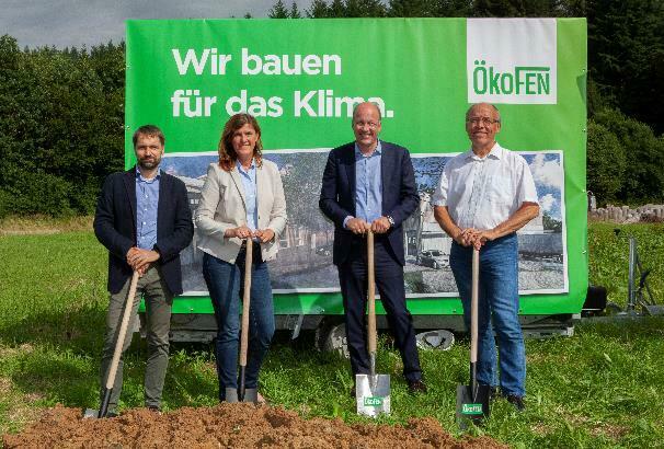 Ökofen: Erweitert Firmenzentrale - Baubeginn für dritte Halle und neues Schulungszentrum am Standort Mickhausen